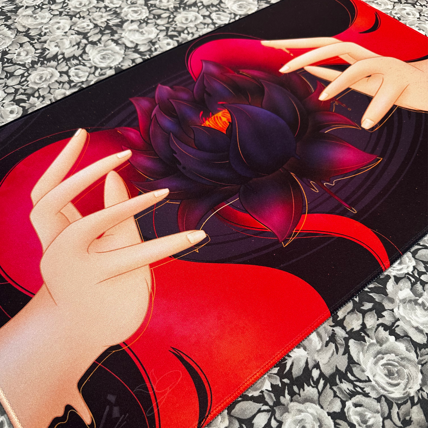 Red Lotus Playmat
