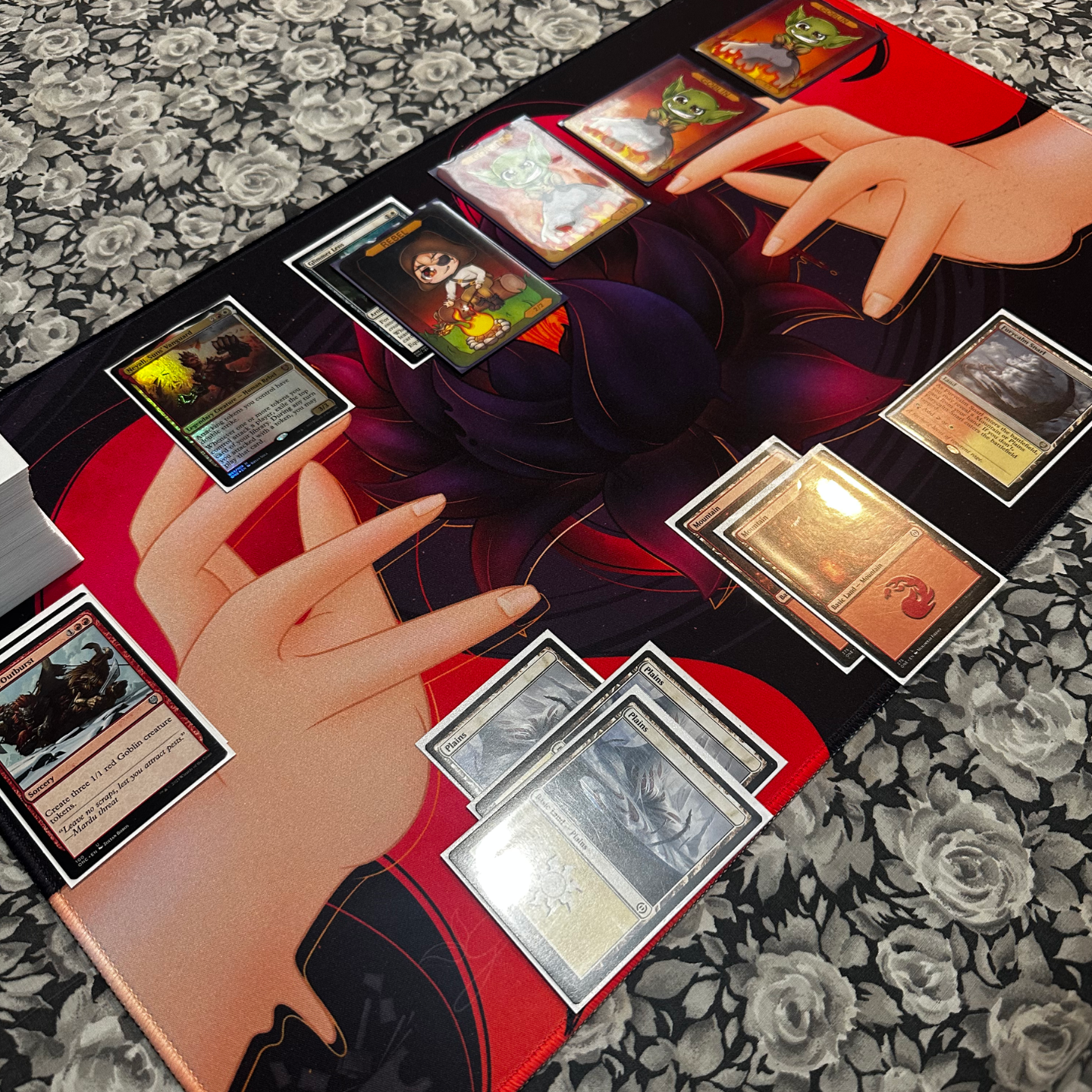Red Lotus Playmat
